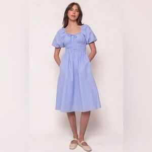 Ivy City Countryside Blue Seersucker dress